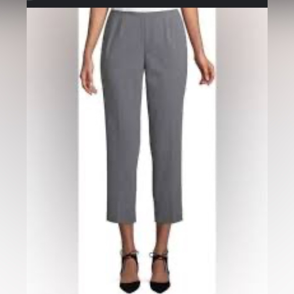Lafayette 148 New York Dress Bleecker Pants 10 Gray
